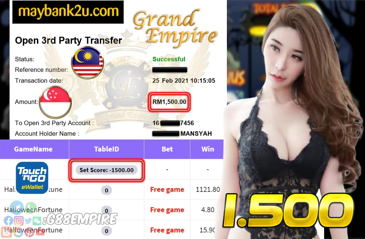MEMBER MAIN HALLOWEENFORTUNE CUCI RM 1.500!!!