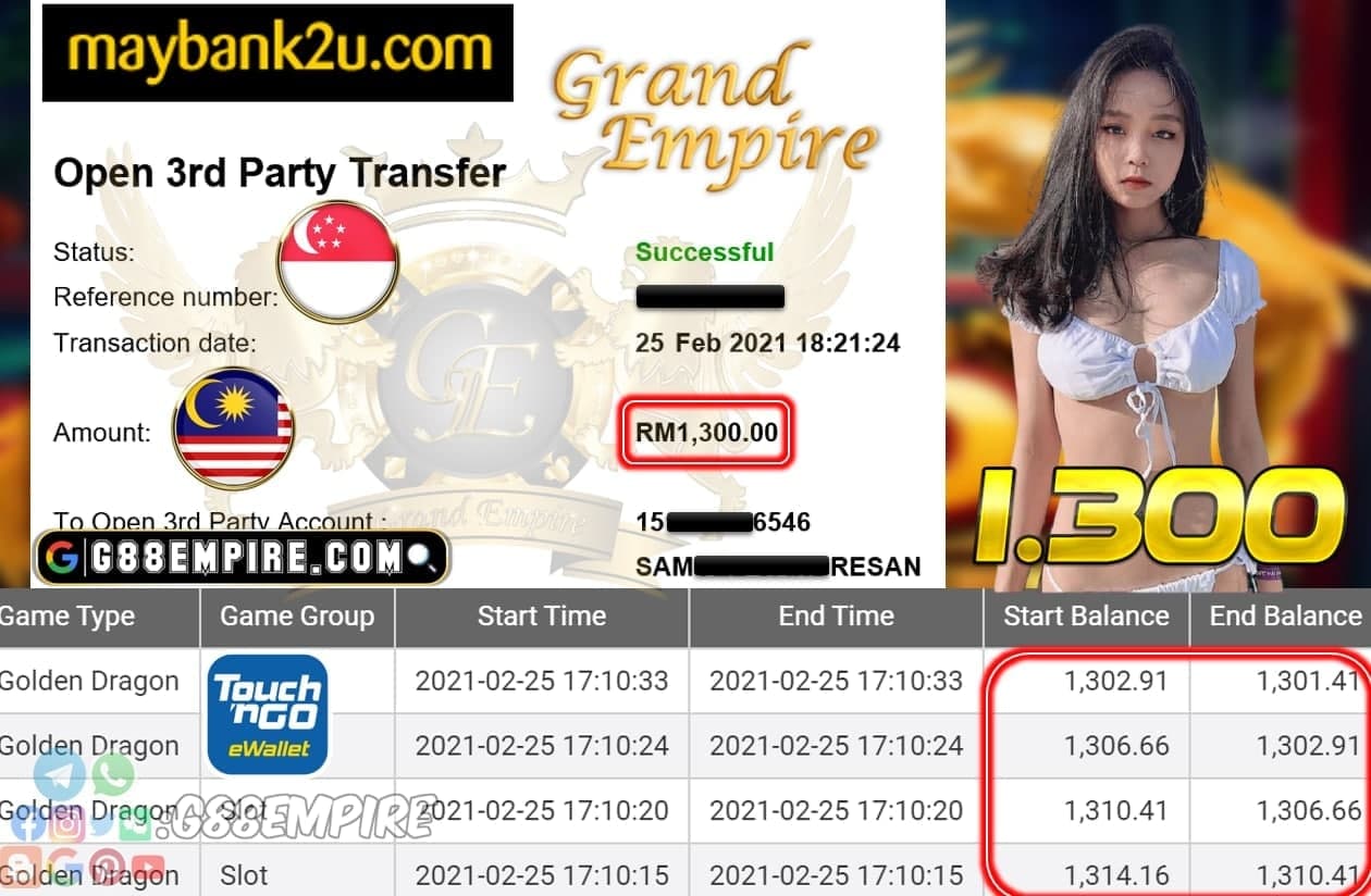 MEMBER MAIN GOLDENDRAGON CUCI 1.300!!!