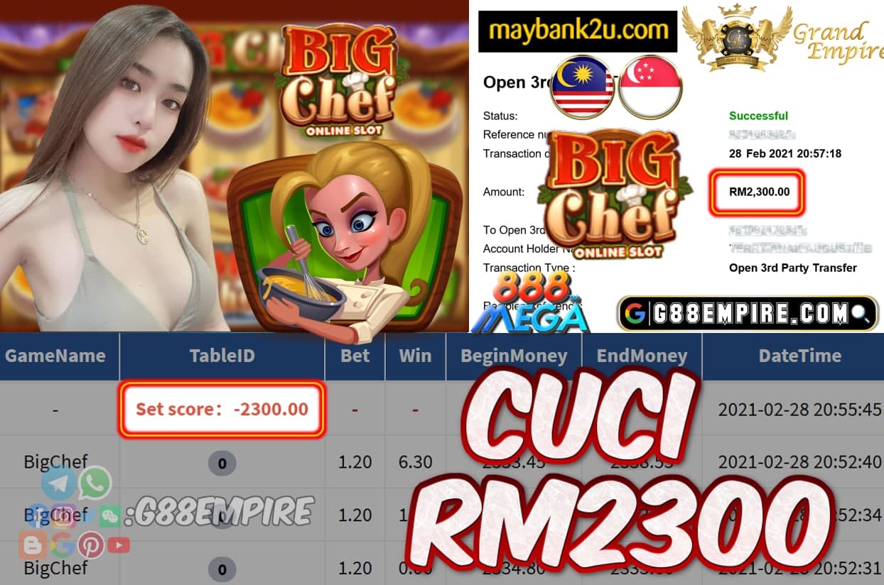 MEGA888 - BIGCHEF CUCI RM2300!!!