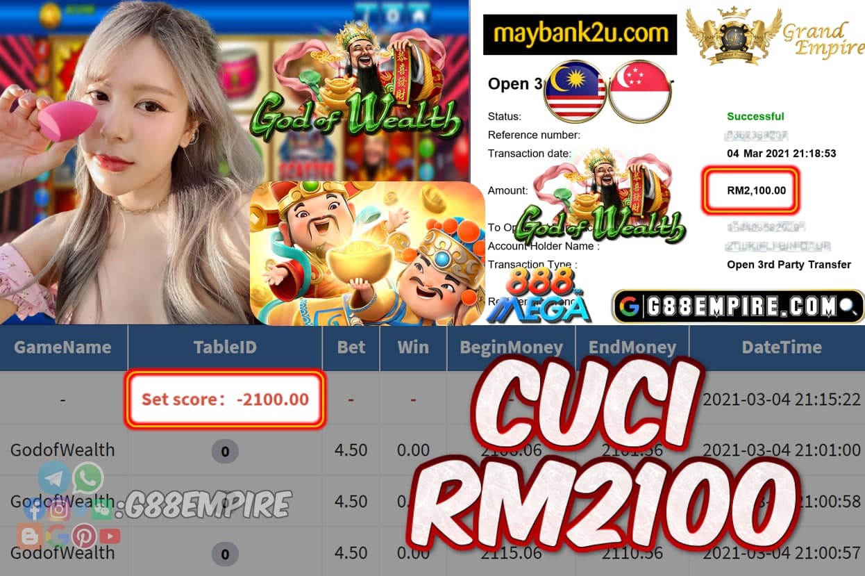 MEGA888 - GODOFWEALTH CUCI RM2100!!!