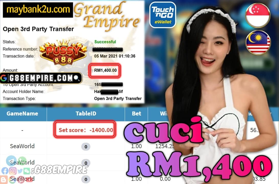 PUSSY888-SEAWORLD CUCI RM1,400 !!