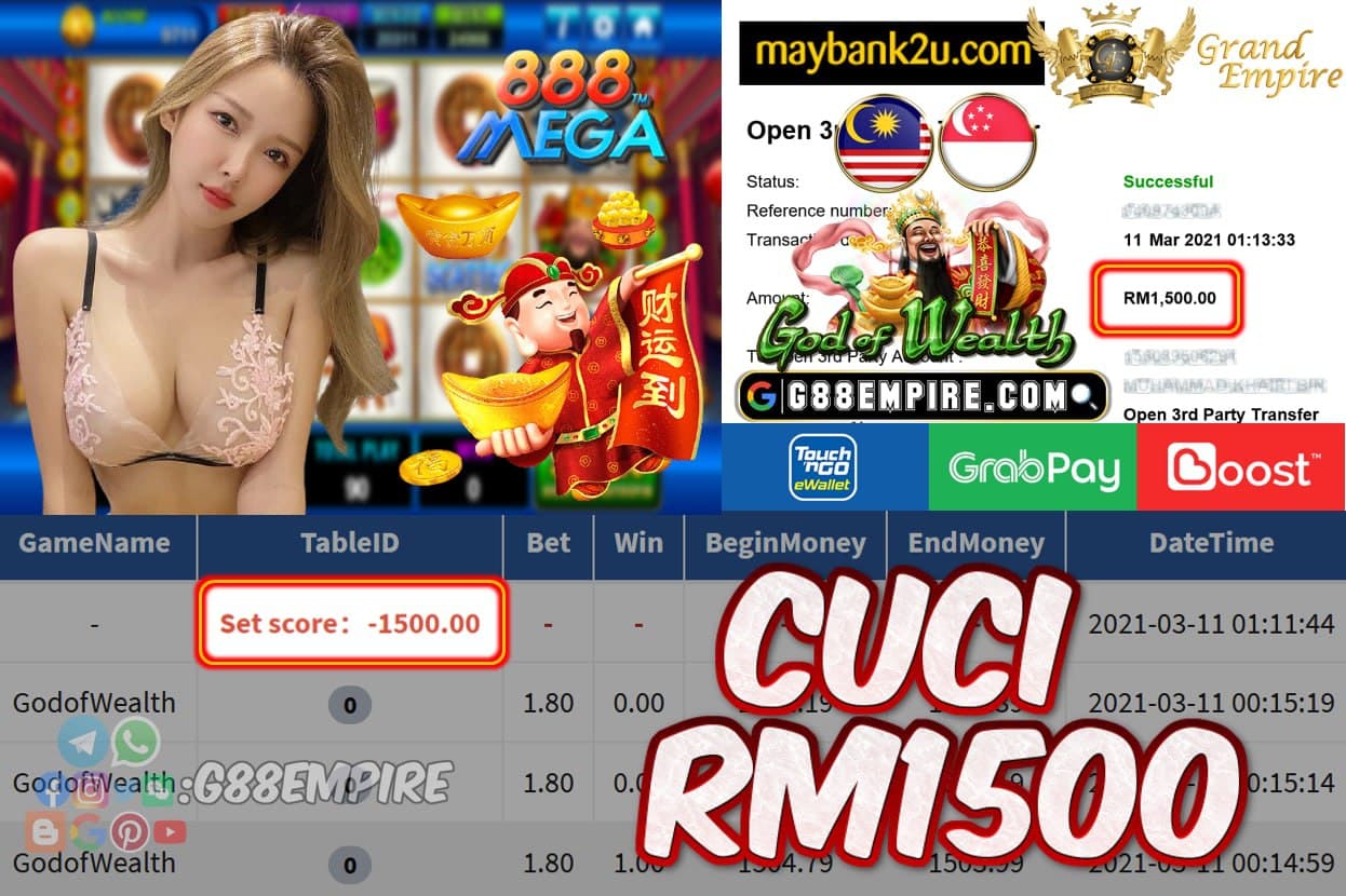 MEGA888 - GODOFWEALTH CUCI RM1500!!!