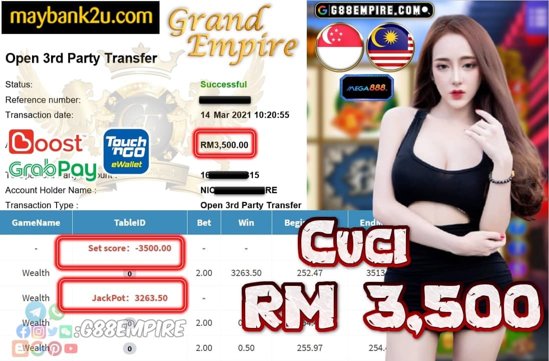 MEGA888-WEALTH CUCI RM3,500!!!