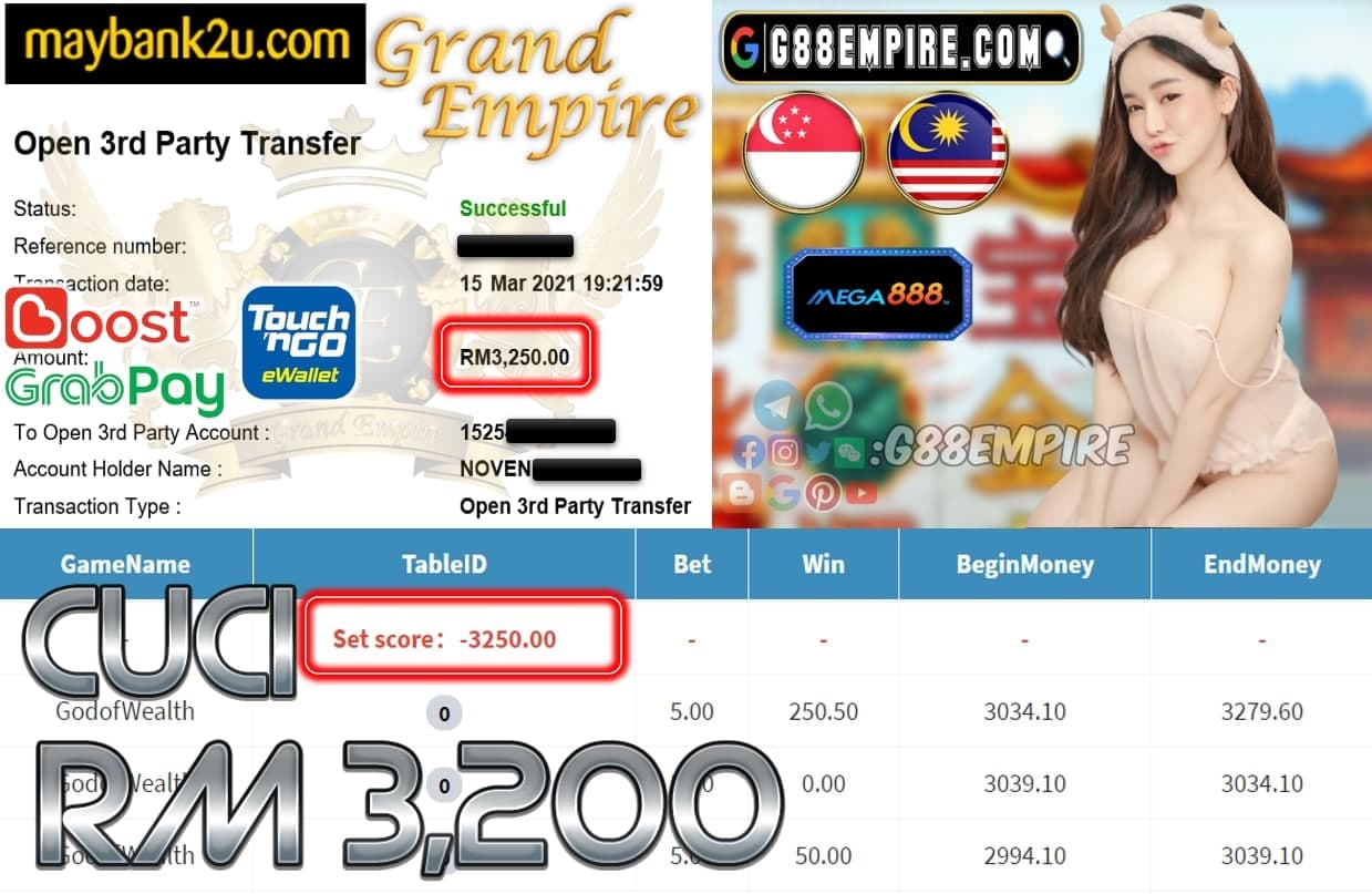 MEGA888-GODOFWEALTH CUCI RM3,200!!!