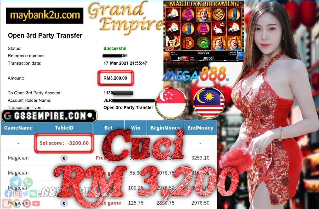 MEGA888 - MAGICIAN RM3,200!!!