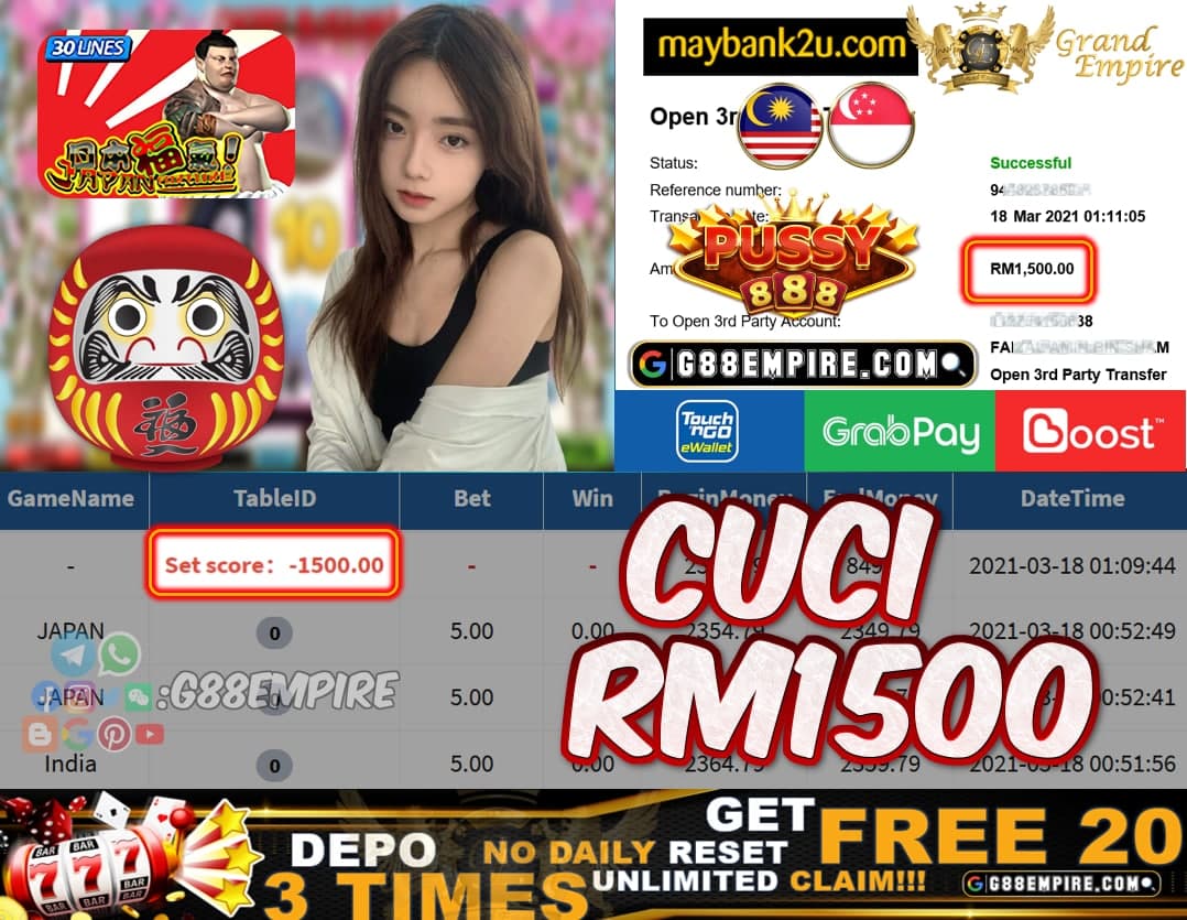 PUSSY888 - JAPAN CUCI RM1500!!!