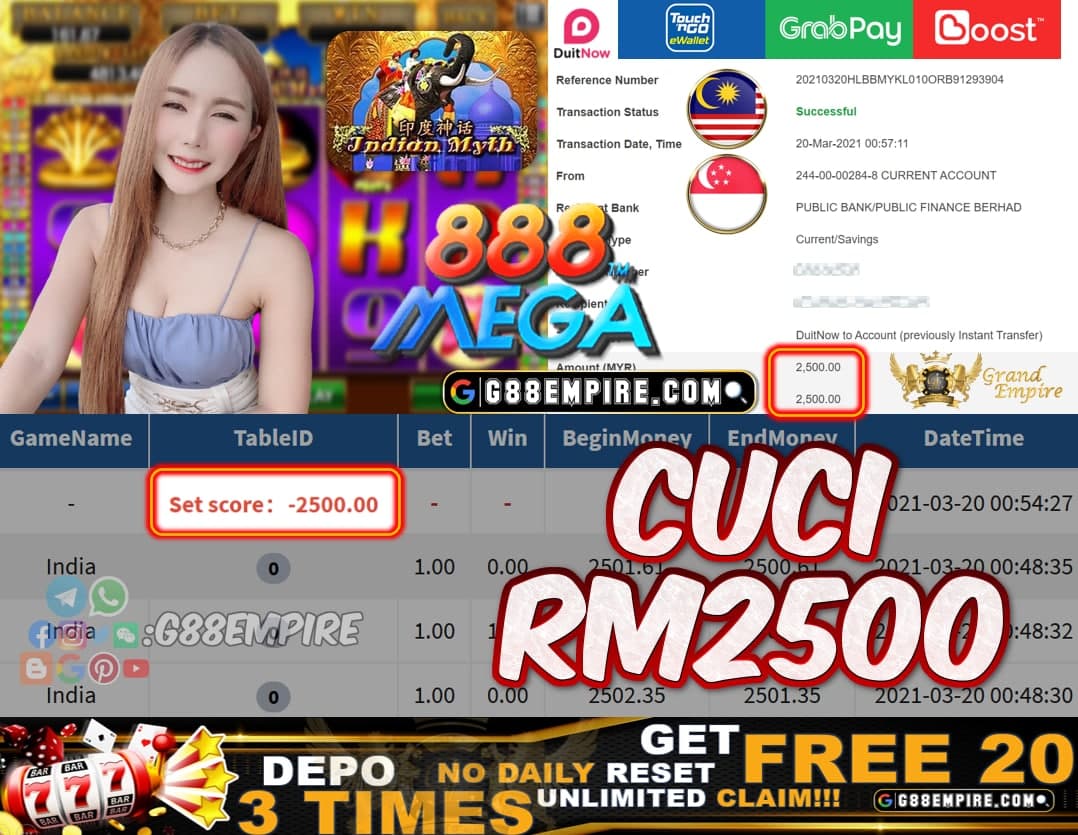 MEGA888 - INDIA CUCI RM2500!!!