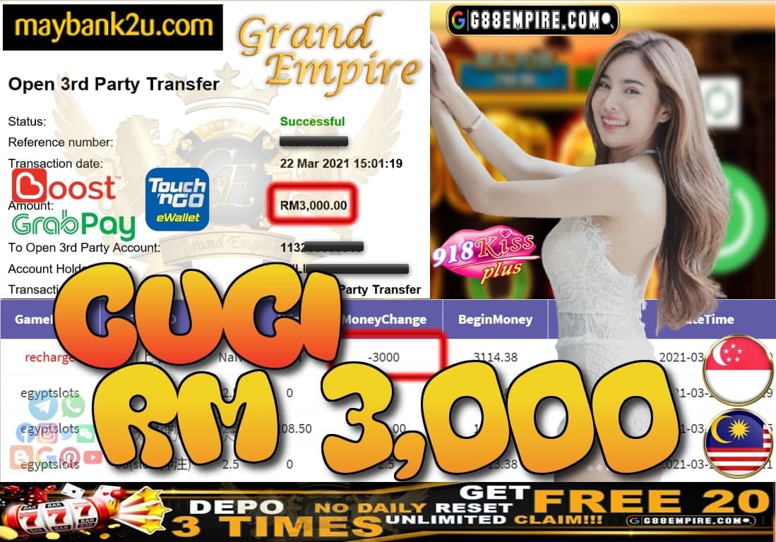 918KISSPLUS-EGYPTSLOTS CUCI RM3,000!!!