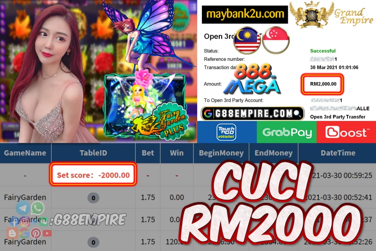 MEGA888 - FAIRYGARDEN CUCI RM2000!!!