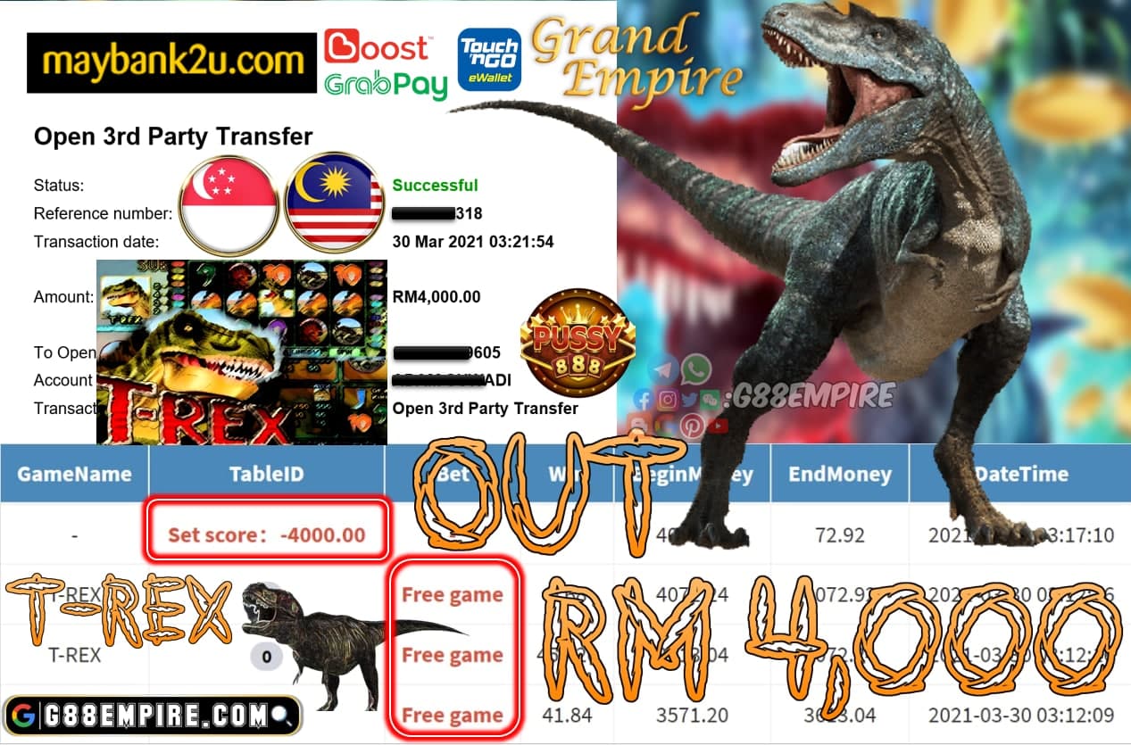 PUSSY888 - T-REX HEAT CUCI RM4000 !!!