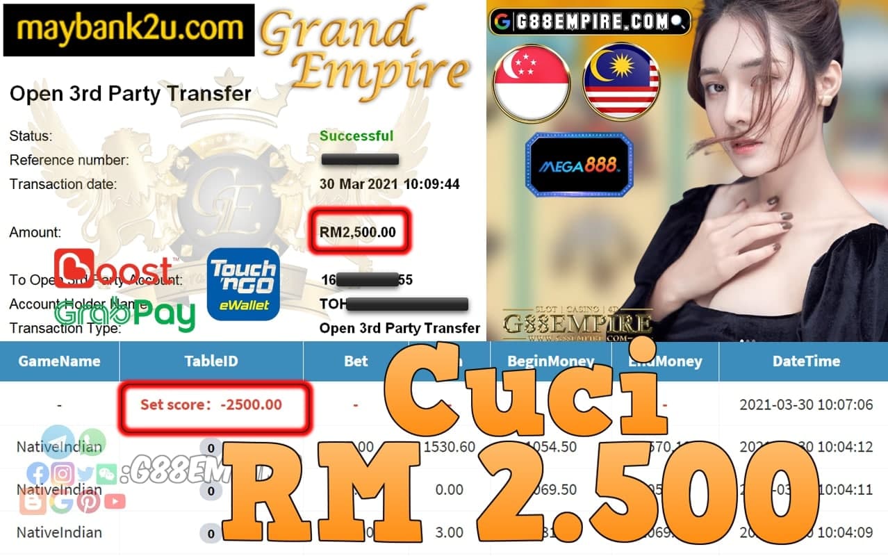 MEGA888-NATIVEINDIAN CUCI RM2,500!!!