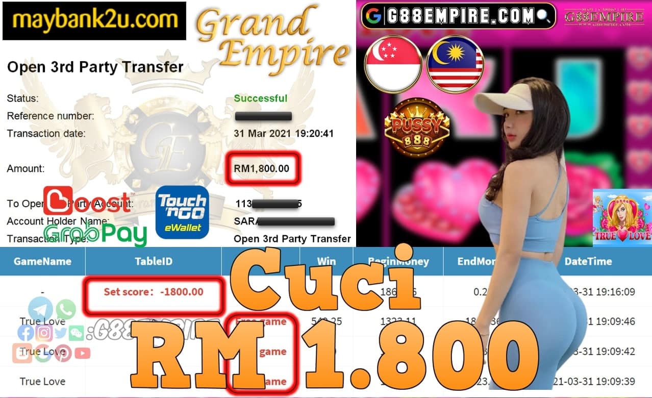 PUSSY888-TRUELOVE CUCI RM1,800!!!