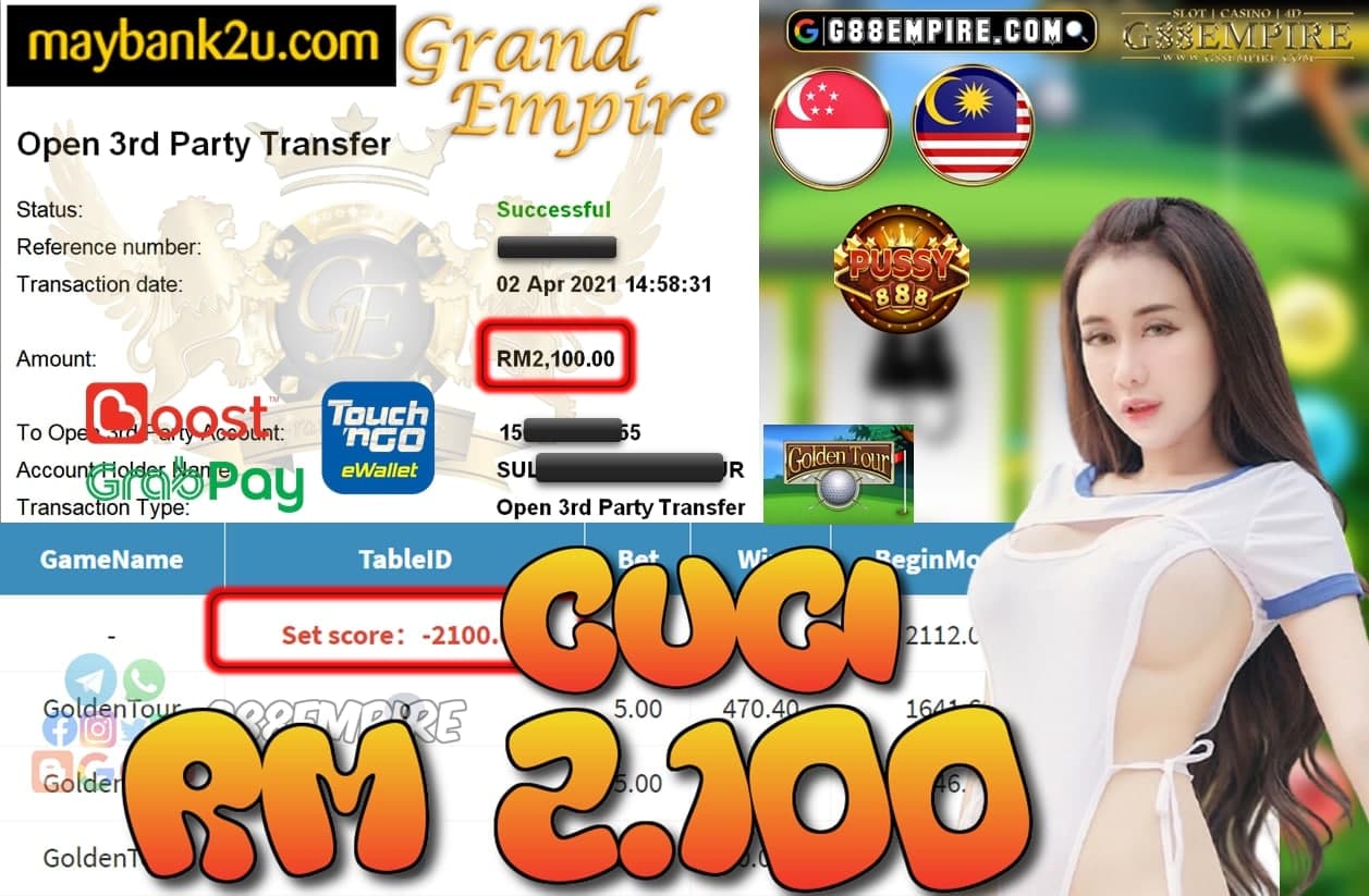 PUSSY888-GOLDENTOUR CUCI RM2,100!!!