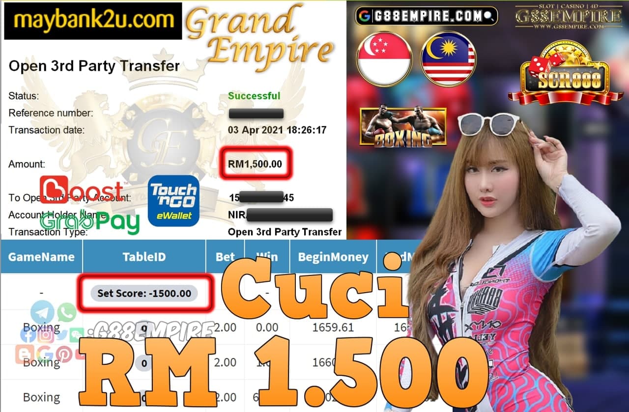 SCR888-BOXING CUCI RM1,500!!!