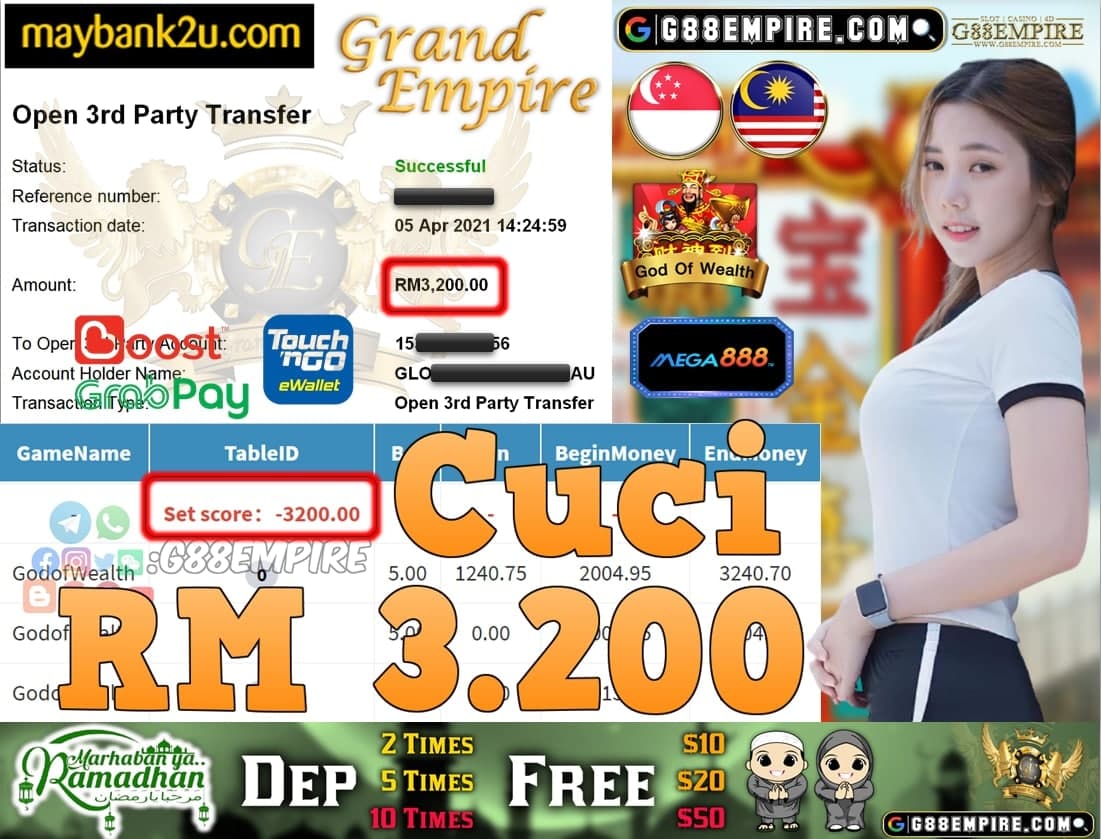 MEGA888-GODOFWEALTH CUCI RM3,200!!!