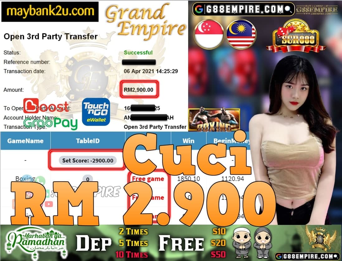 SCR888-BOXING CUCI RM2,900!!!