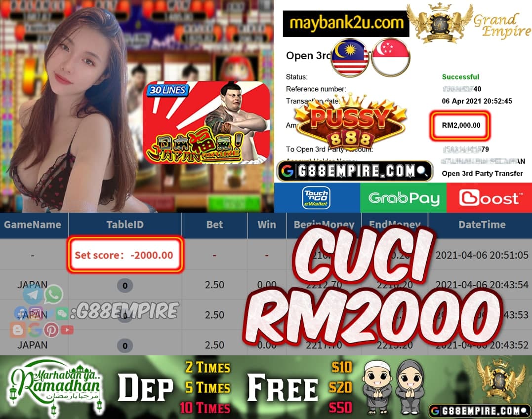 PUSSY888 - JAPAN CCUI RM2000!!!