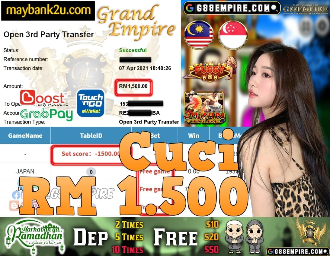 PUSSY888-JAPAN CUCI RM1,500!!!