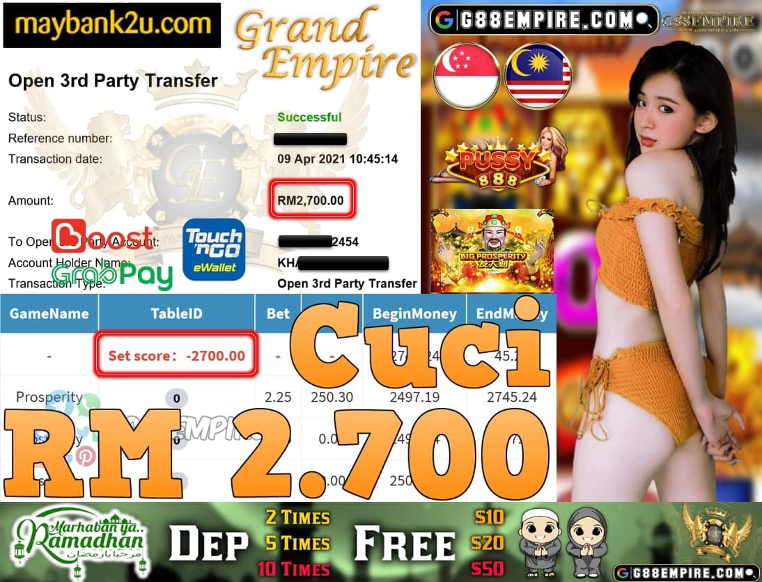 PUSSY888-PROSPERITY CUCI RM2,700!!!