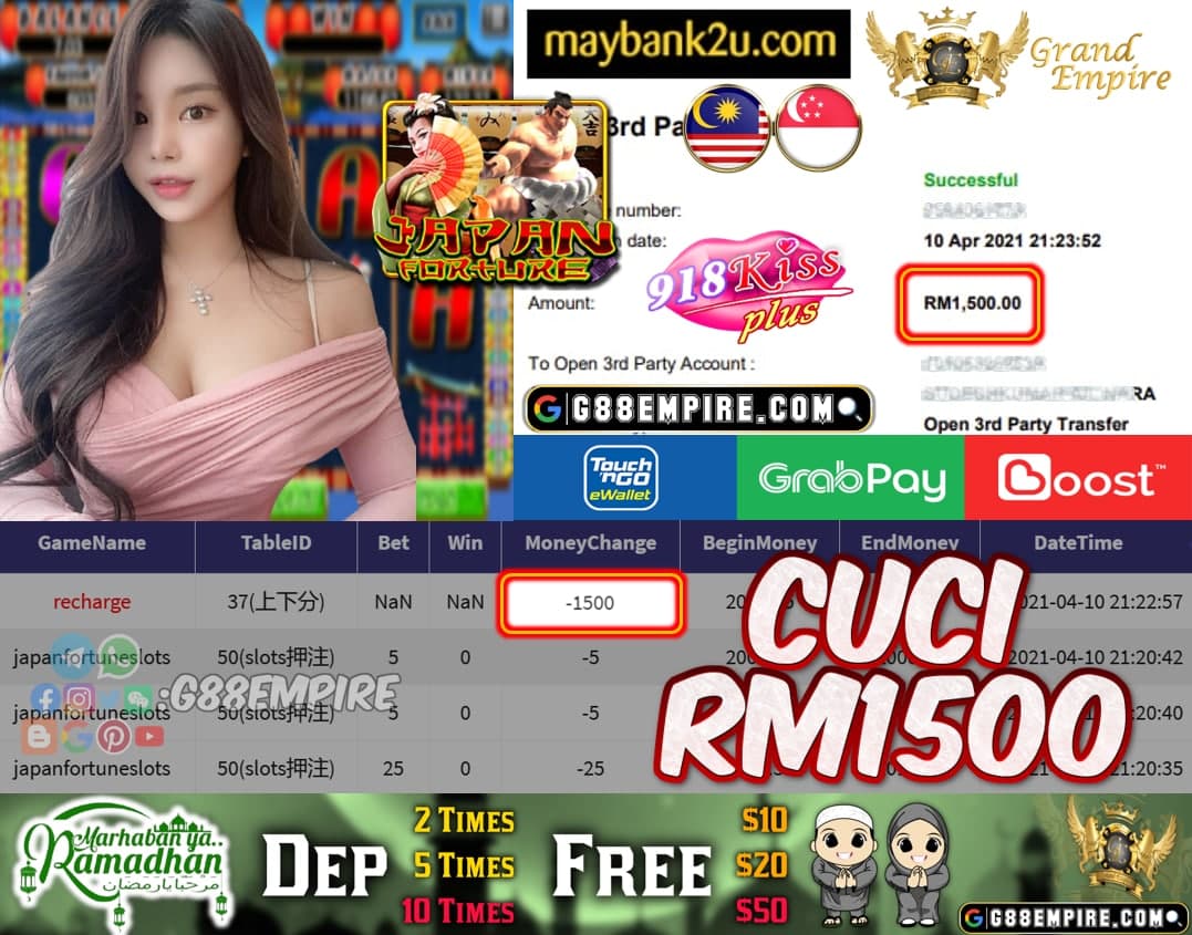 KISSPLUS - JAPAN SLOT CUCI RM1500 !!!