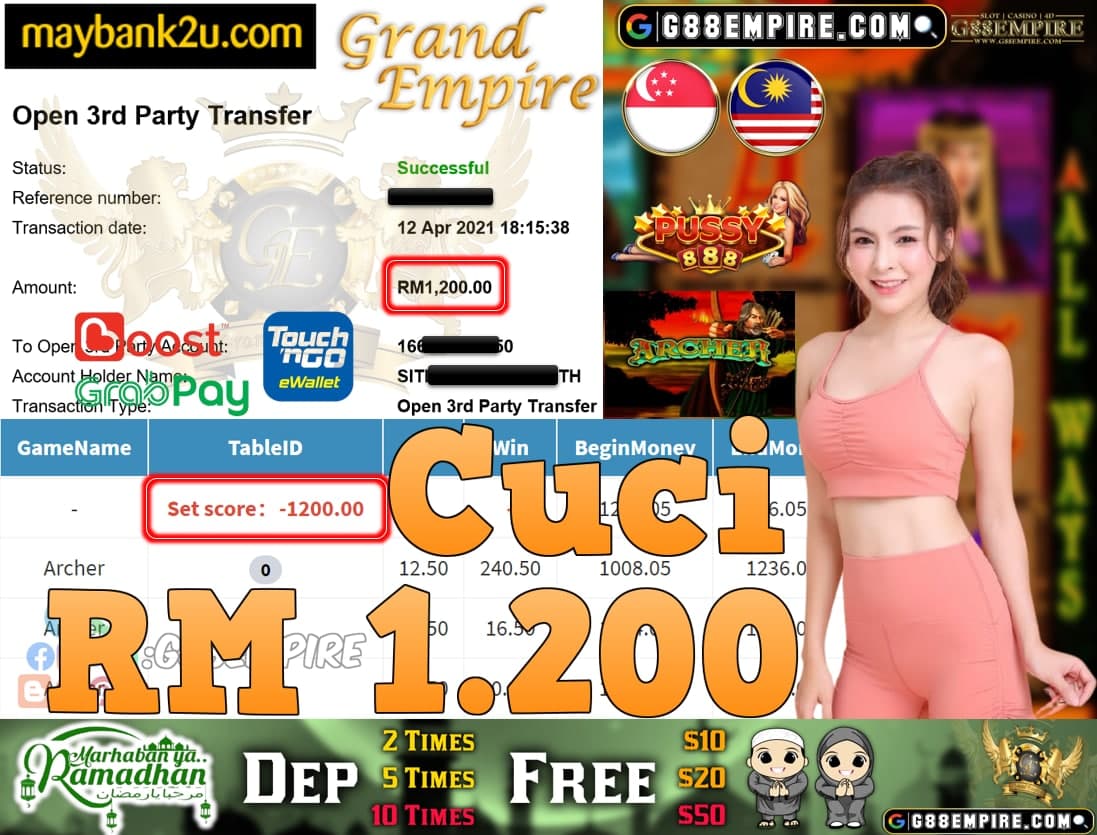 PUSSY888-ARCHER CUCI RM1,200!!!