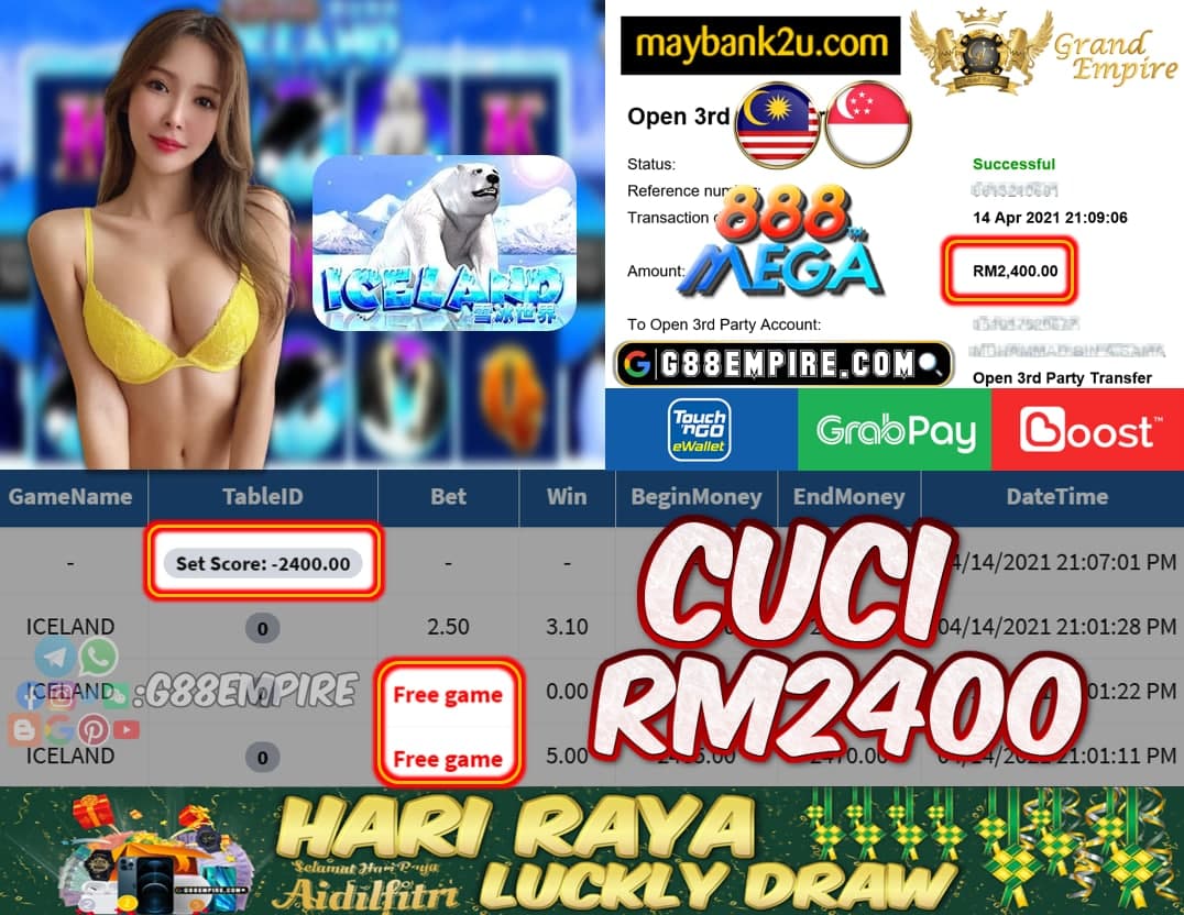 MEGA888 - ICELAND CUCI RM2400 !!!