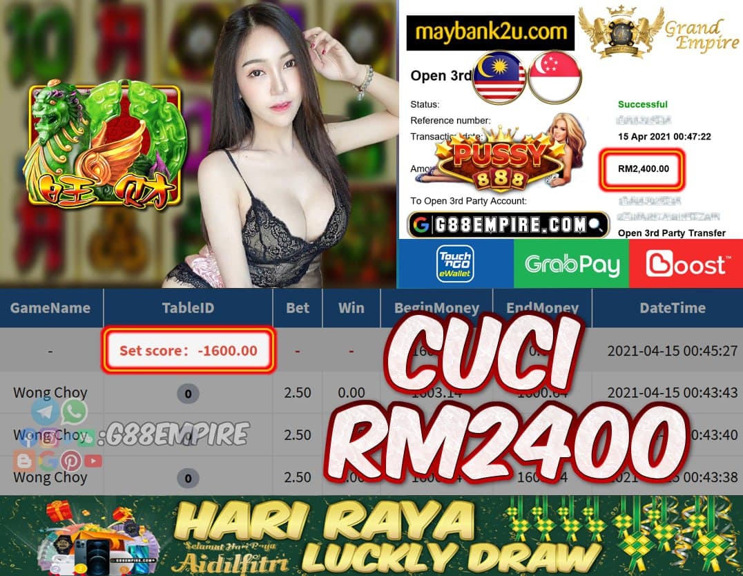 PUSSY888 - WONGCHOY CUCI RM2400!!!