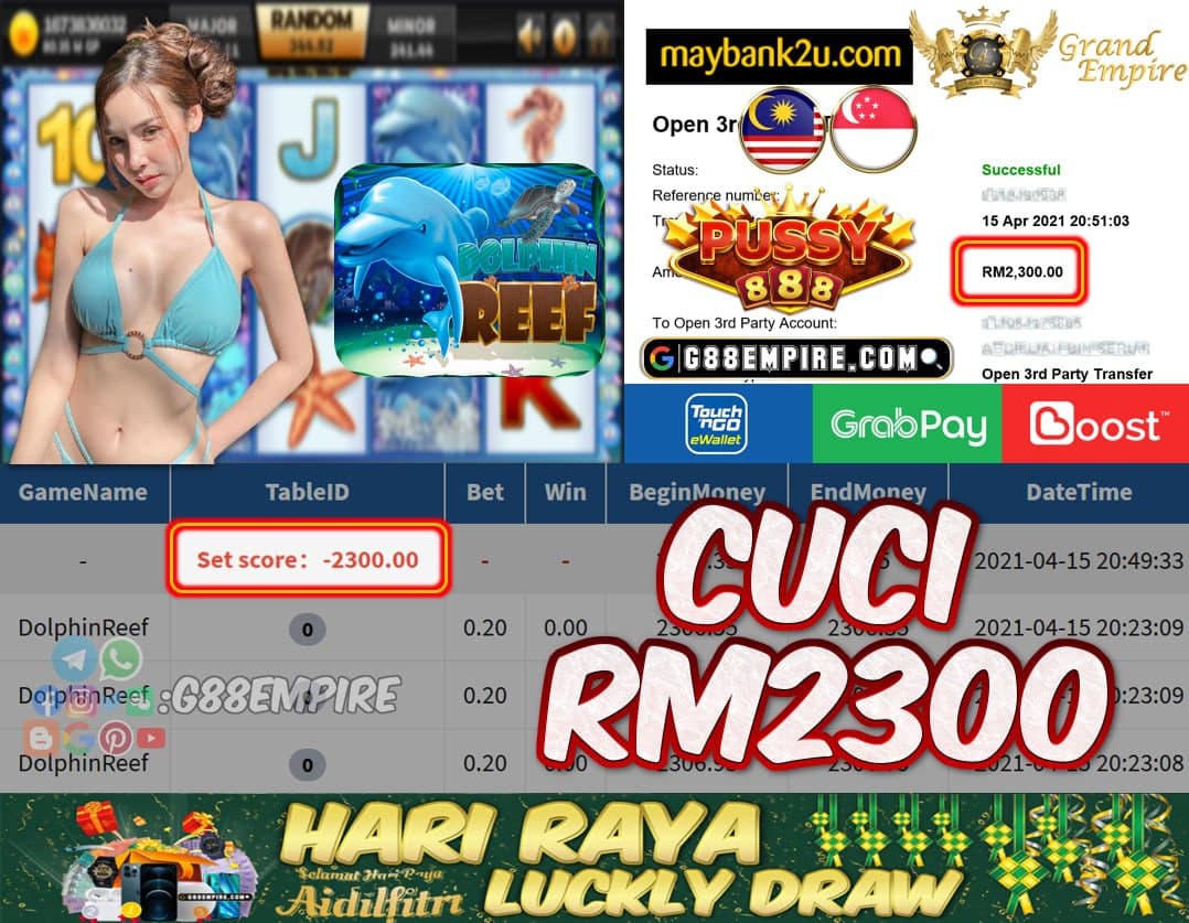 PUSSY888 - DOLPHINREEF CUCI RM2300!!!