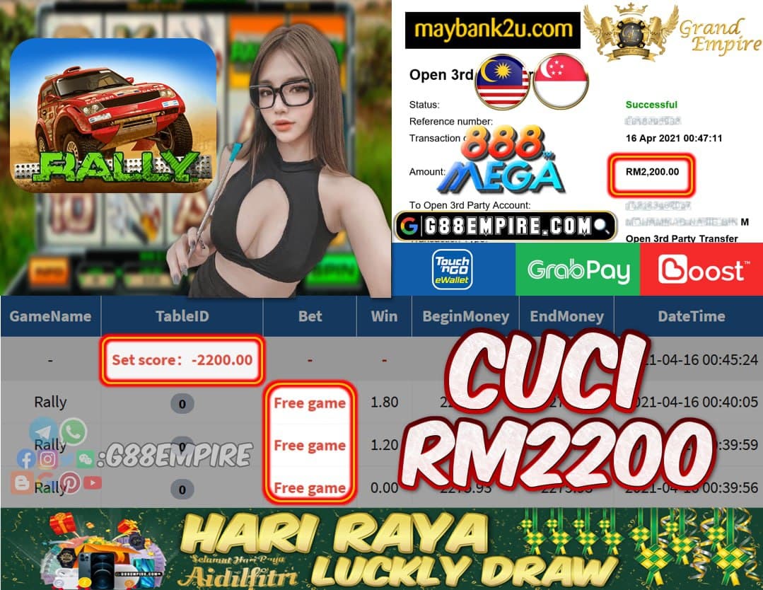 MEGA888 - RALLY CUCI RM2200 !!!