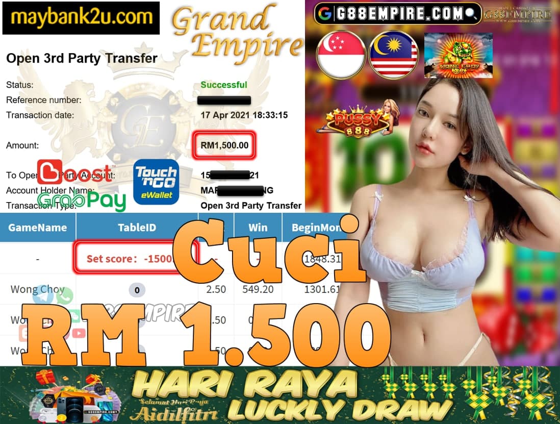 PUSSY888-WONG CHOY CUCI RM1,500!!!