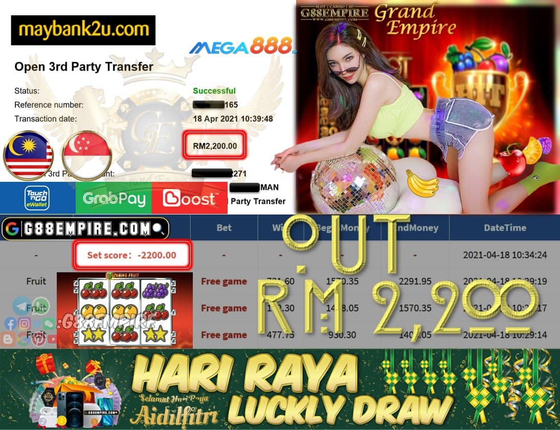 MEGA888 - FRUIT - CUCI RM2,200!!!