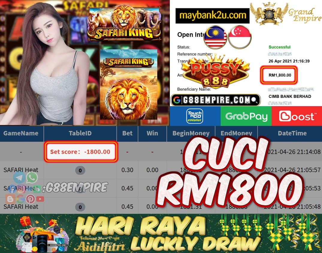 PUSSY888 - SAFARIHEAT CUCI RM1800 !!!