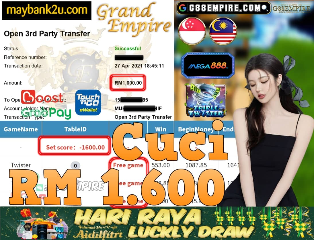 MEGA888-TWISTER CUCI RM1,600!!!