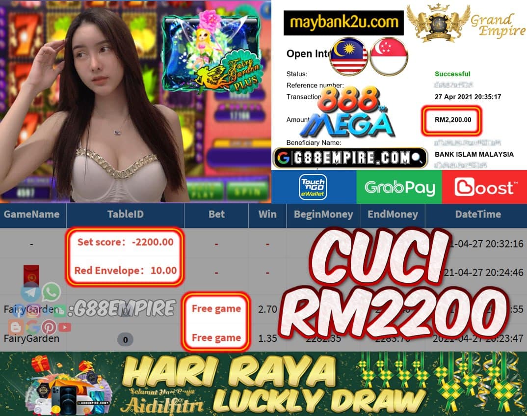 MEGA888 - FAIRYGARDEN CUCI RM2200!!!