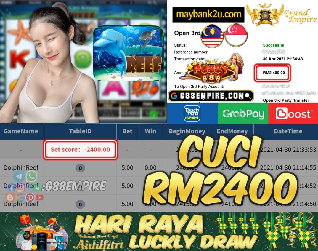 PUSSY888 - DOLPHINREEF CUCI RM2400 !!!