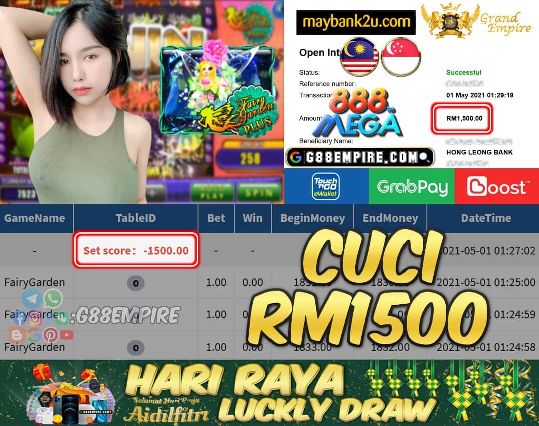 MEGA888 - FAIRYGARDEN CUCI RM1500 !!!