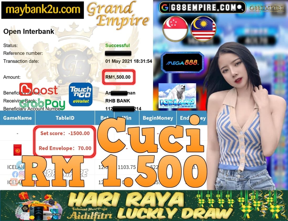 MEGA888-ICELAND CUCI RM1,500!!!