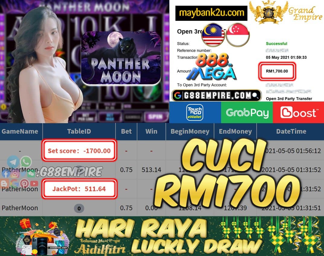 MEGA888 -  PATHERMOON CUCI RM1700 !!!