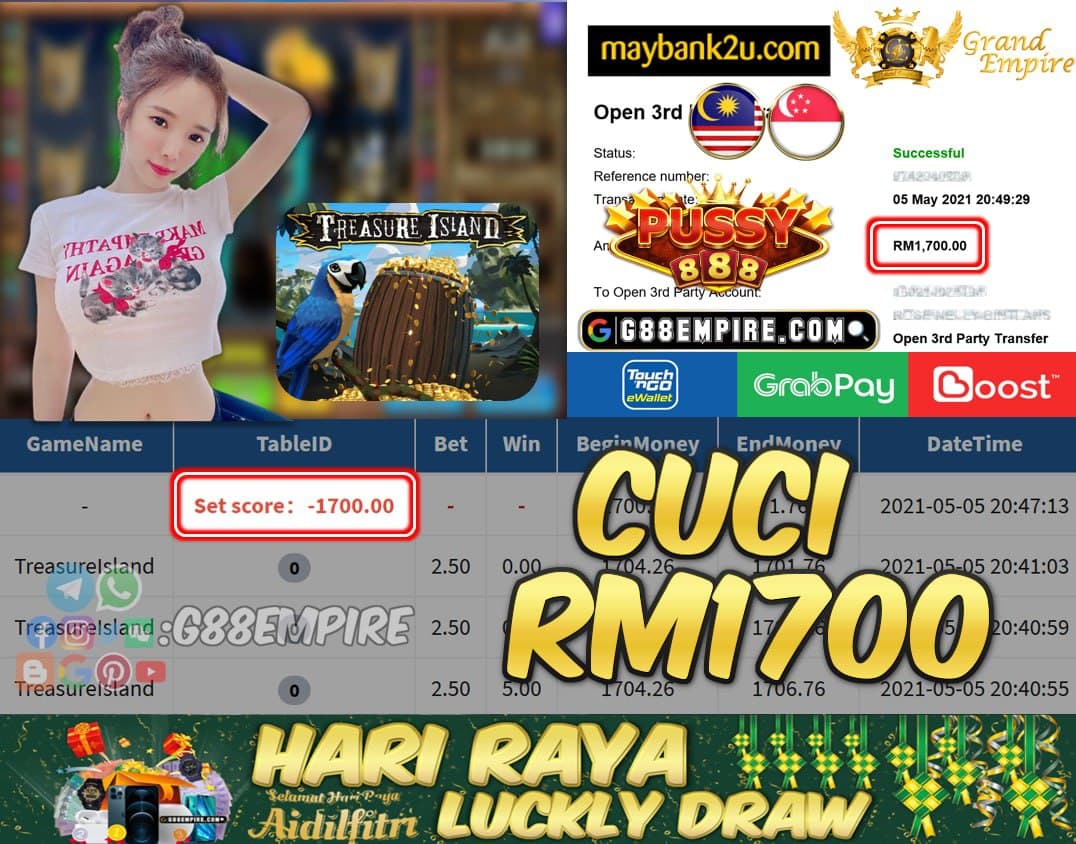 PUSSY888 - TREASURELSLAND CUCI RM1700 !!!