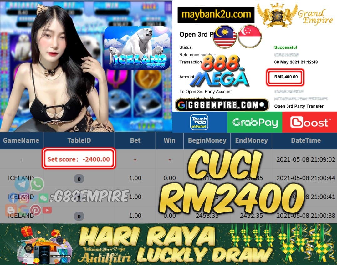 MEGA888 - ICELAND CUCI RM2400 !!!