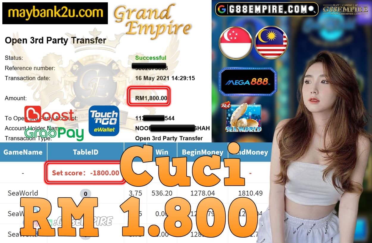 MEGA888-SEAWORLD CUCI RM1,800!!!