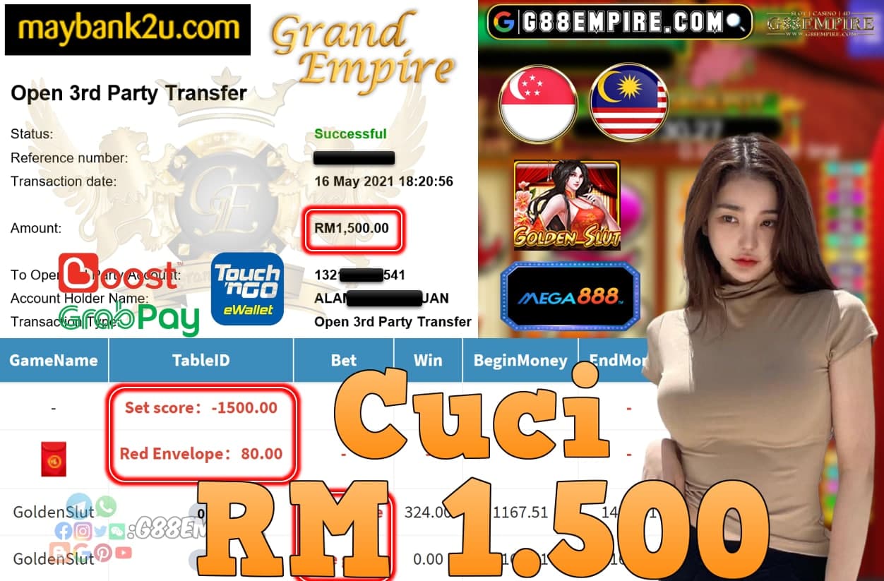 MEGA888-GOLDENSLUT CUCI RM1,500!!!