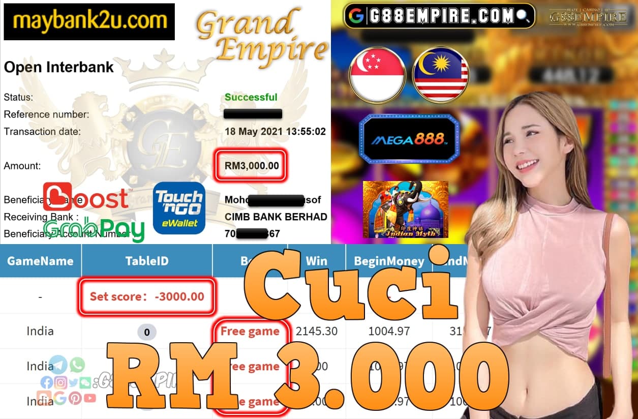 MEGA888-INDIA CUCI RM3,000!!!