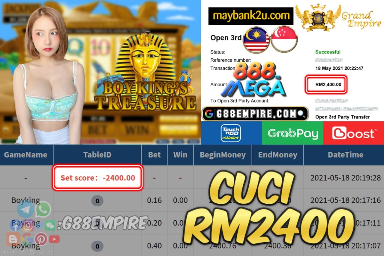 MEGA888 - BOYKING CUCI RM2400 !!!