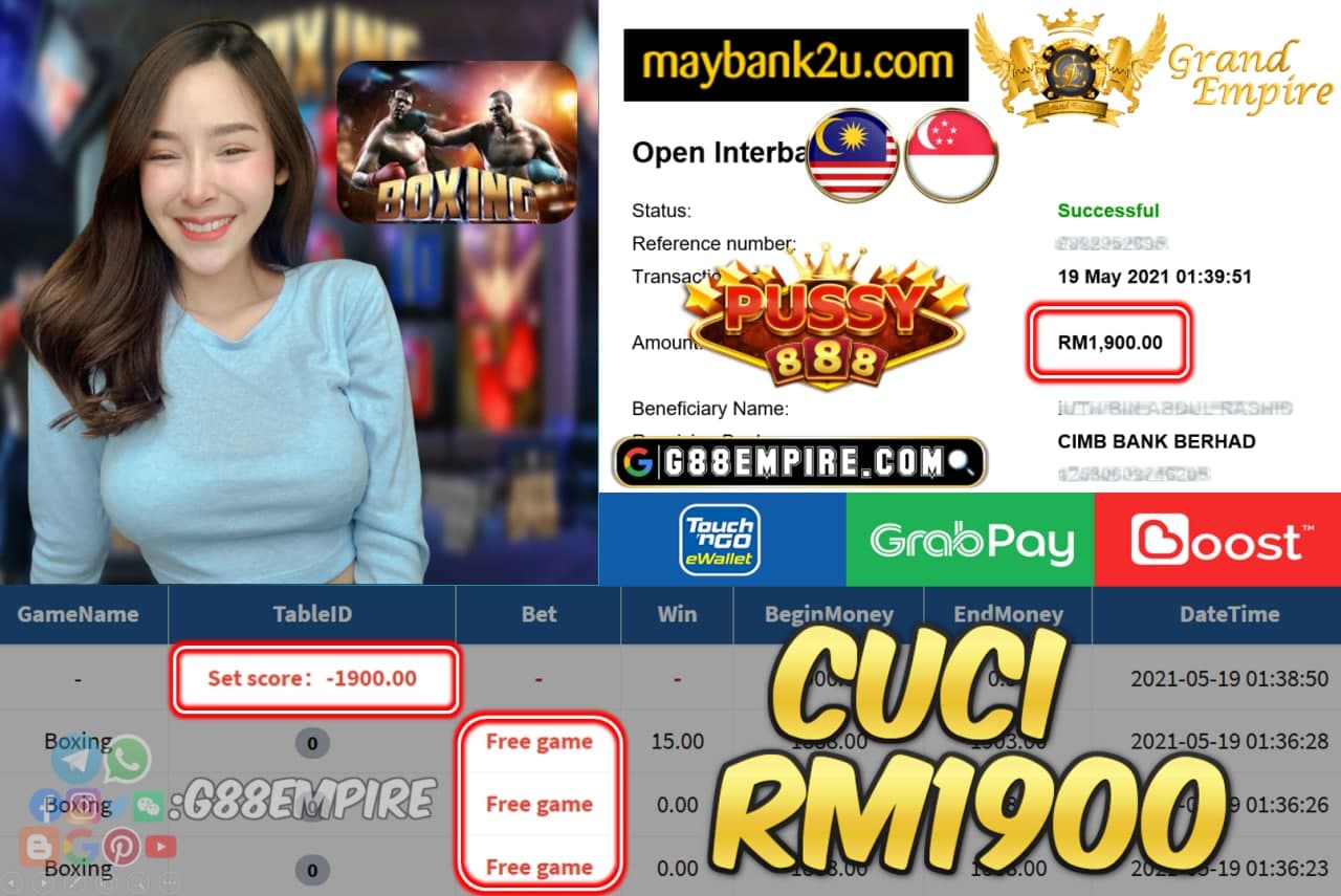 PUSSY888 - BOXING CUCI RM1900 !!!