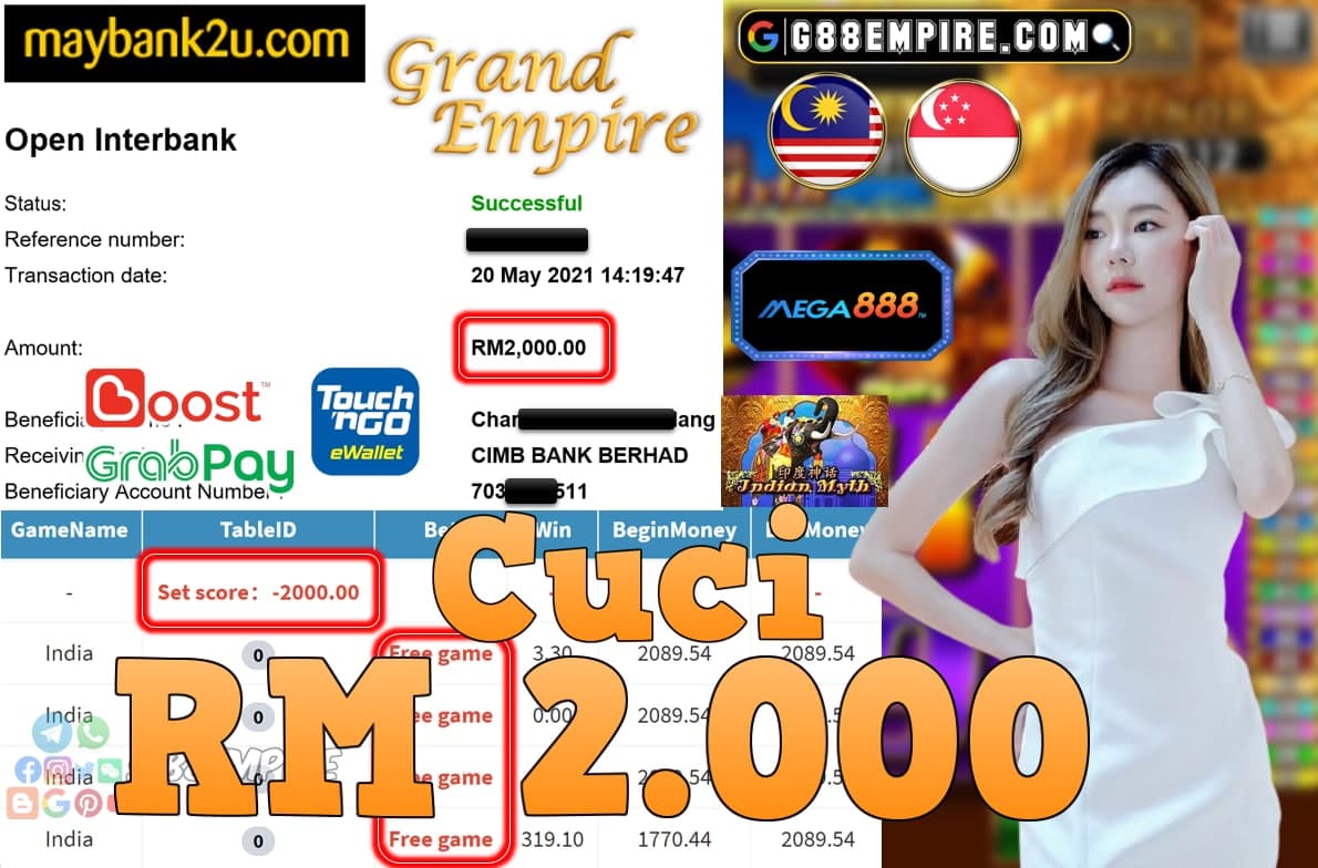 MEGA888-INDIA CUCI RM2,000!!!