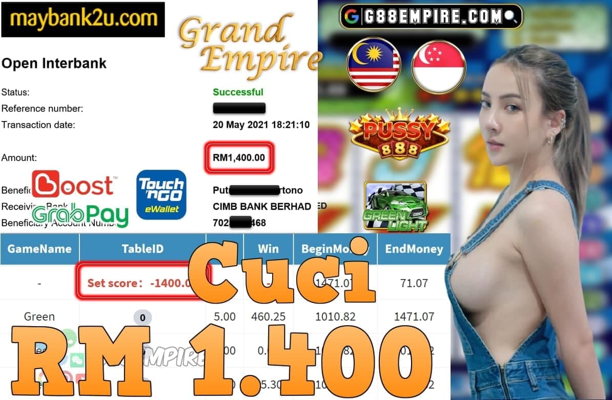 PUSSY888-GREENLIGHT CUCI RM1,400!!!!