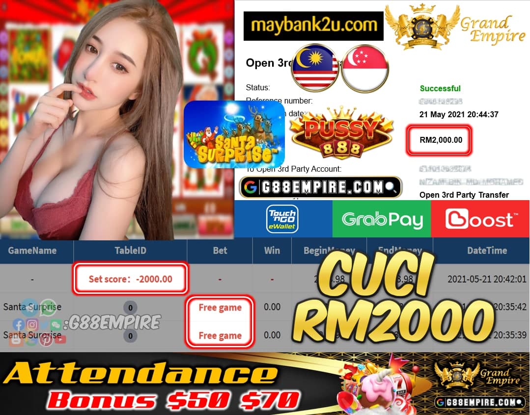 PUSSSY888 - SANTASURPRISE CUCI RM2000 !!!