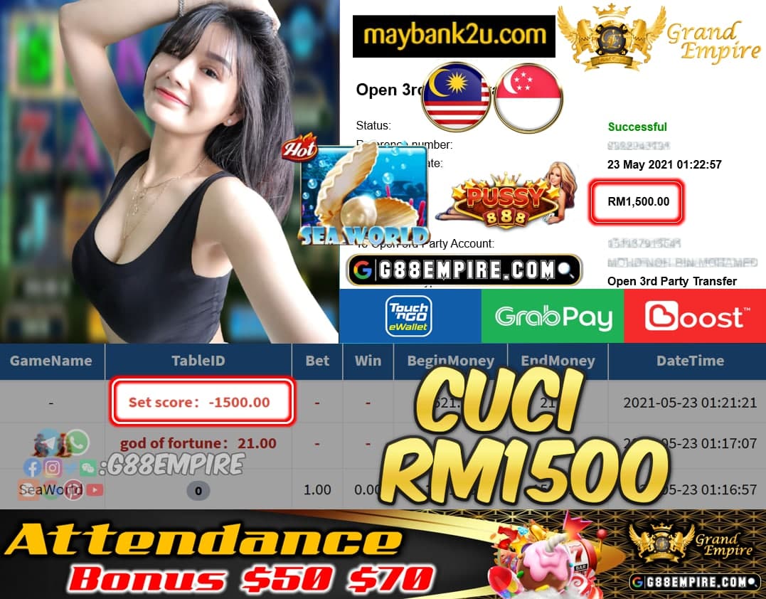 PUSSY888 - SEAWORLD CUCI RM1500 !!!