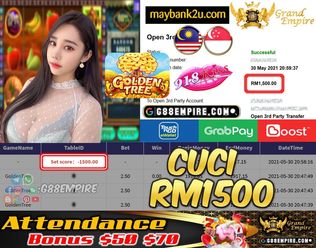 918KISS ORI - GOLDENTREE CUCI RM1500 !!!